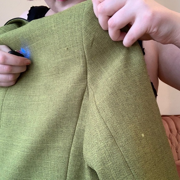 Vintage 90s Green Suit - Skirt & Blazer - Size 8 - Picture 9 of 9